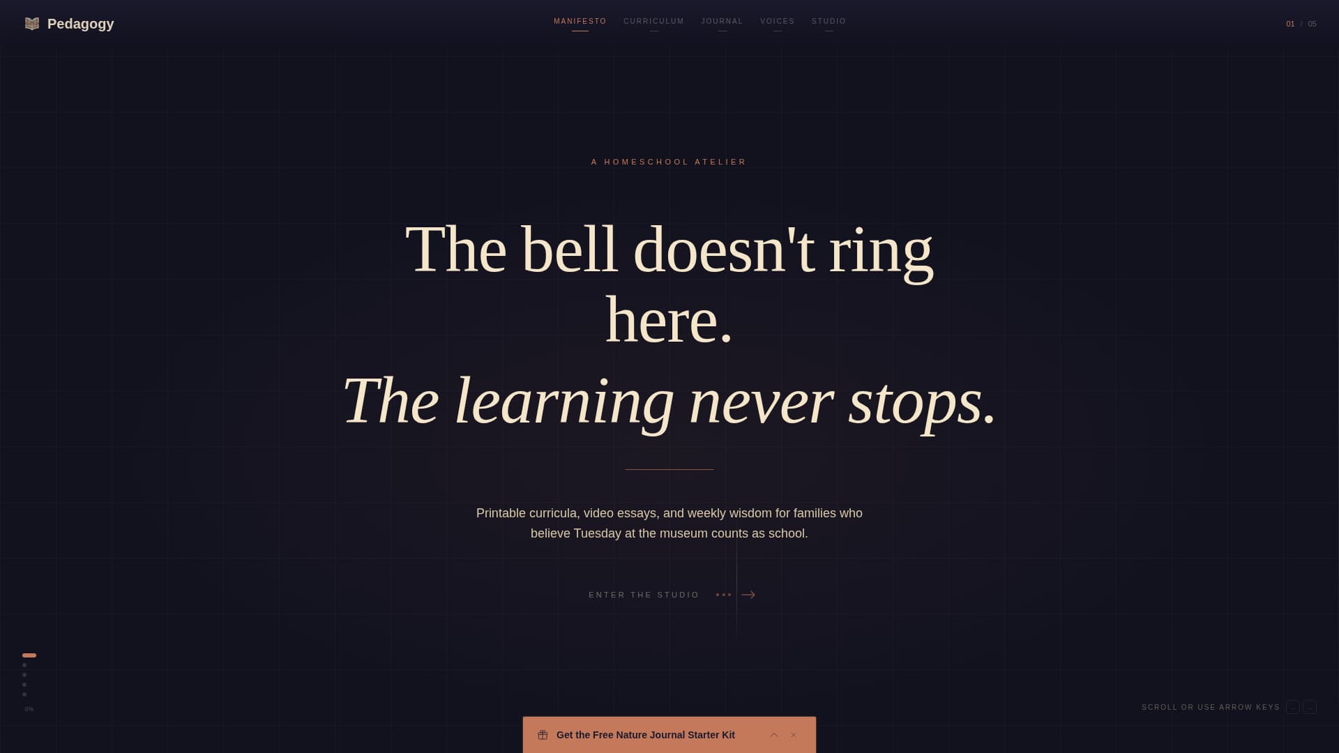 Pedagogy - Inspiring Homeschooling Landing Page Template