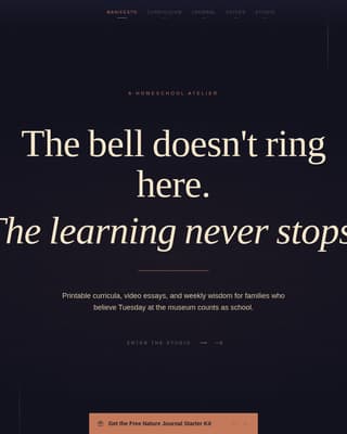 Pedagogy - Inspiring Homeschooling Landing Page Template