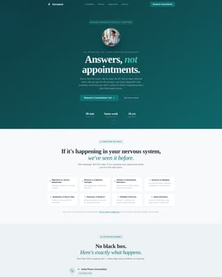 Neurology Medicine Booking Website Template