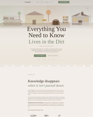 Homestead — Trusted Off-Grid Living Landing Page Template