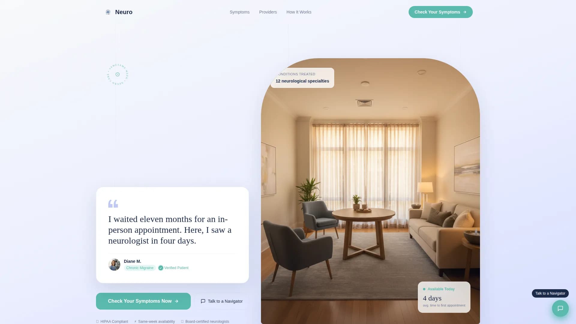 Neurology Medicine Reviews Website Template