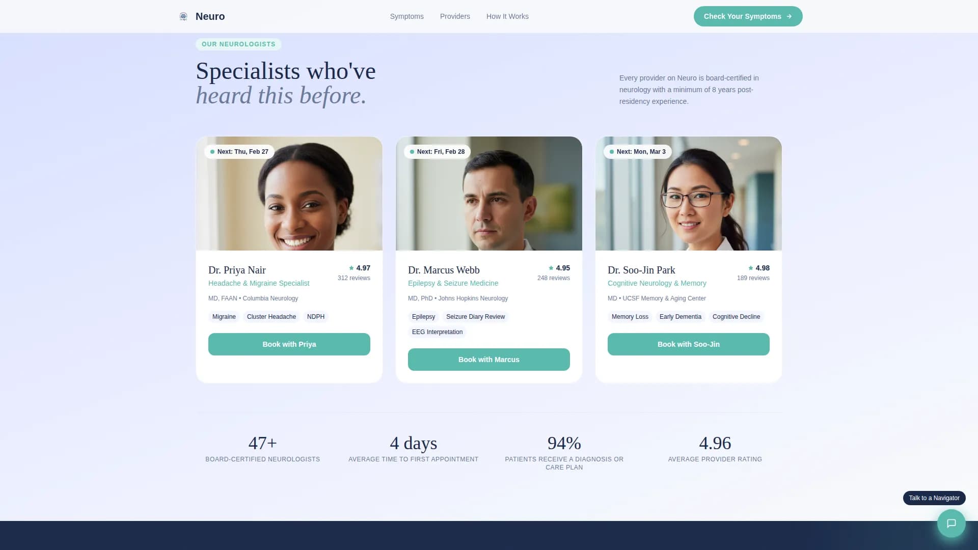 Neurology Medicine Reviews Website Template