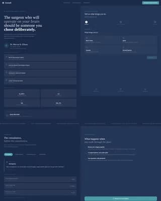 Neurosurgeon Booking Website Template