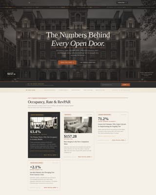 Ledger - Authoritative Hospitality Landing Page Template