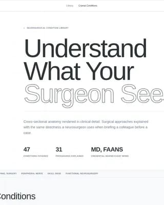 Neurosurgeon Specialist Booking Website Template