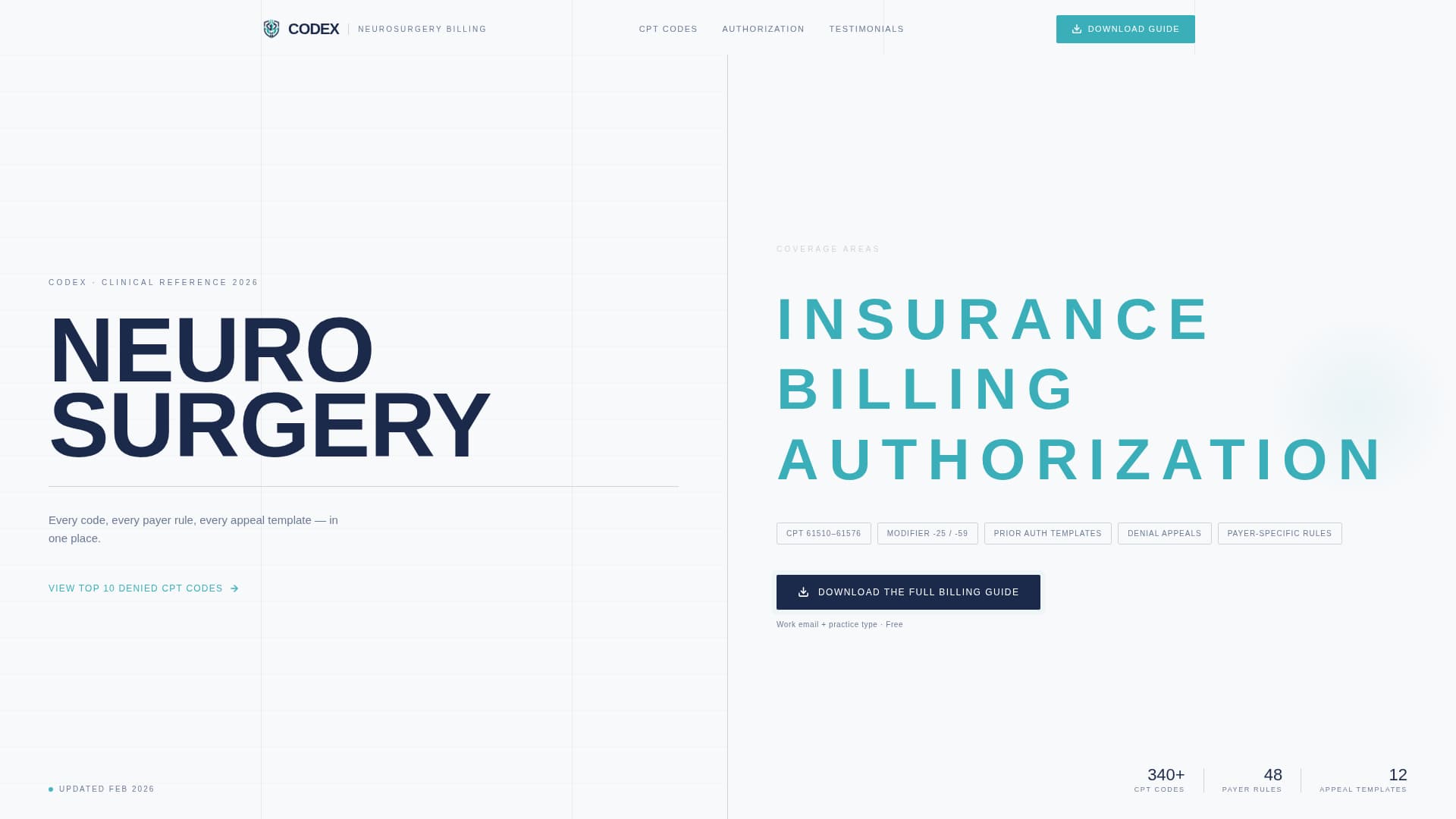 Neurosurgeon Reviews Website Template