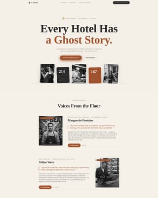 Lobby - Captivating Hospitality Landing Page Template