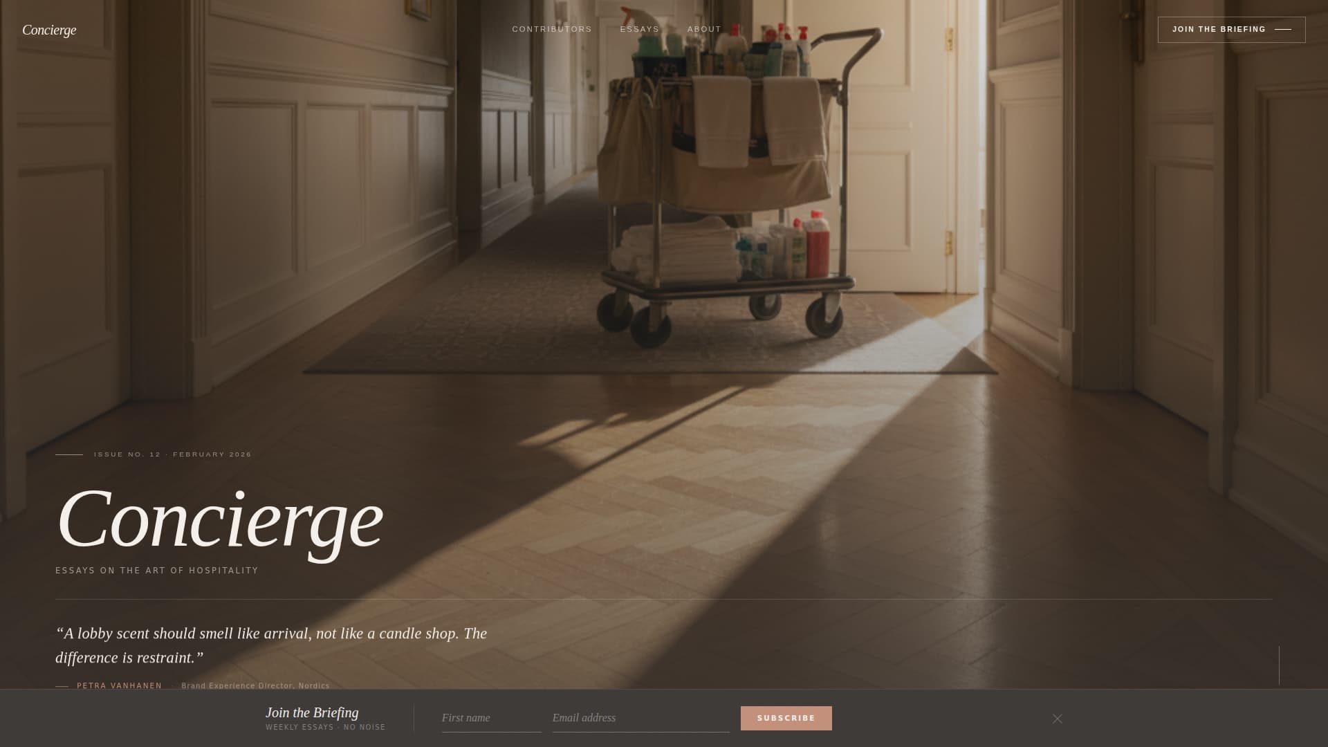 Concierge — Premium Luxury Services Landing Page Template
