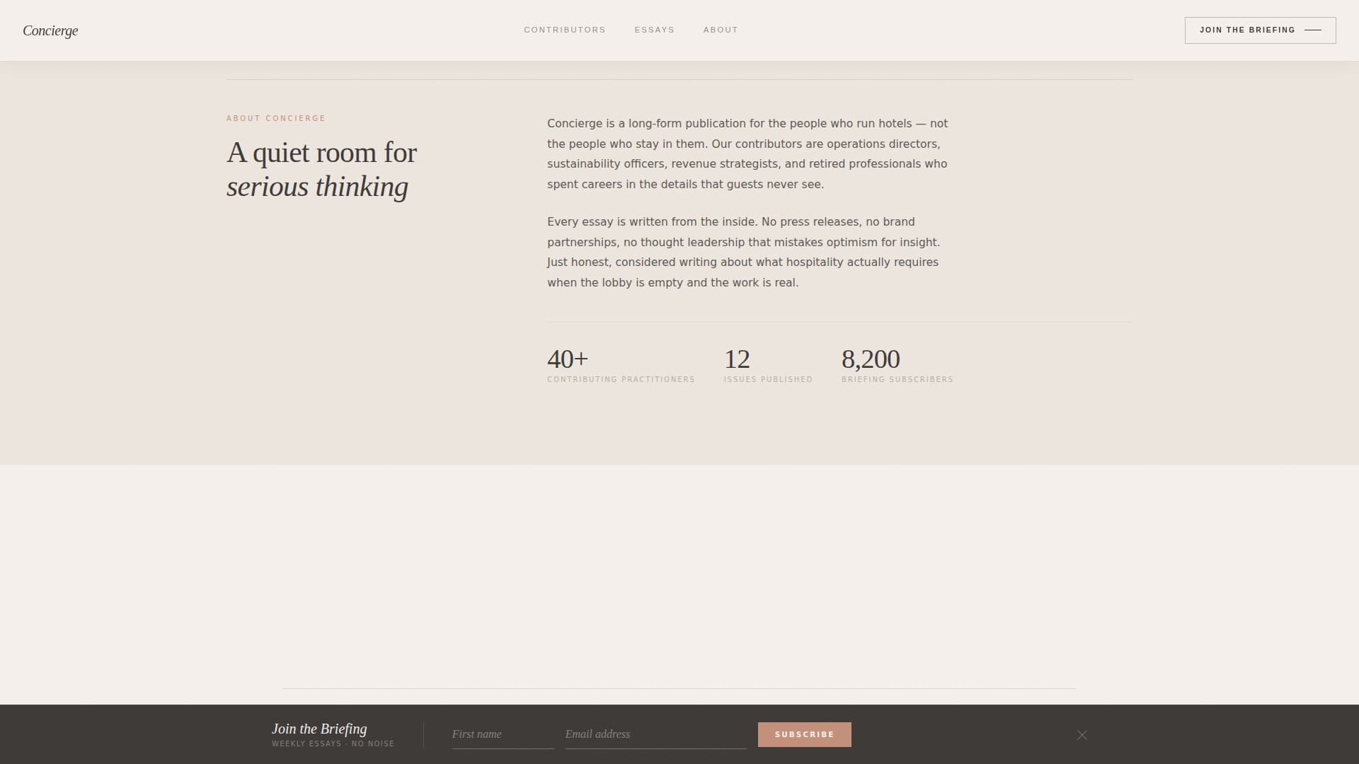 Concierge — Premium Luxury Services Landing Page Template