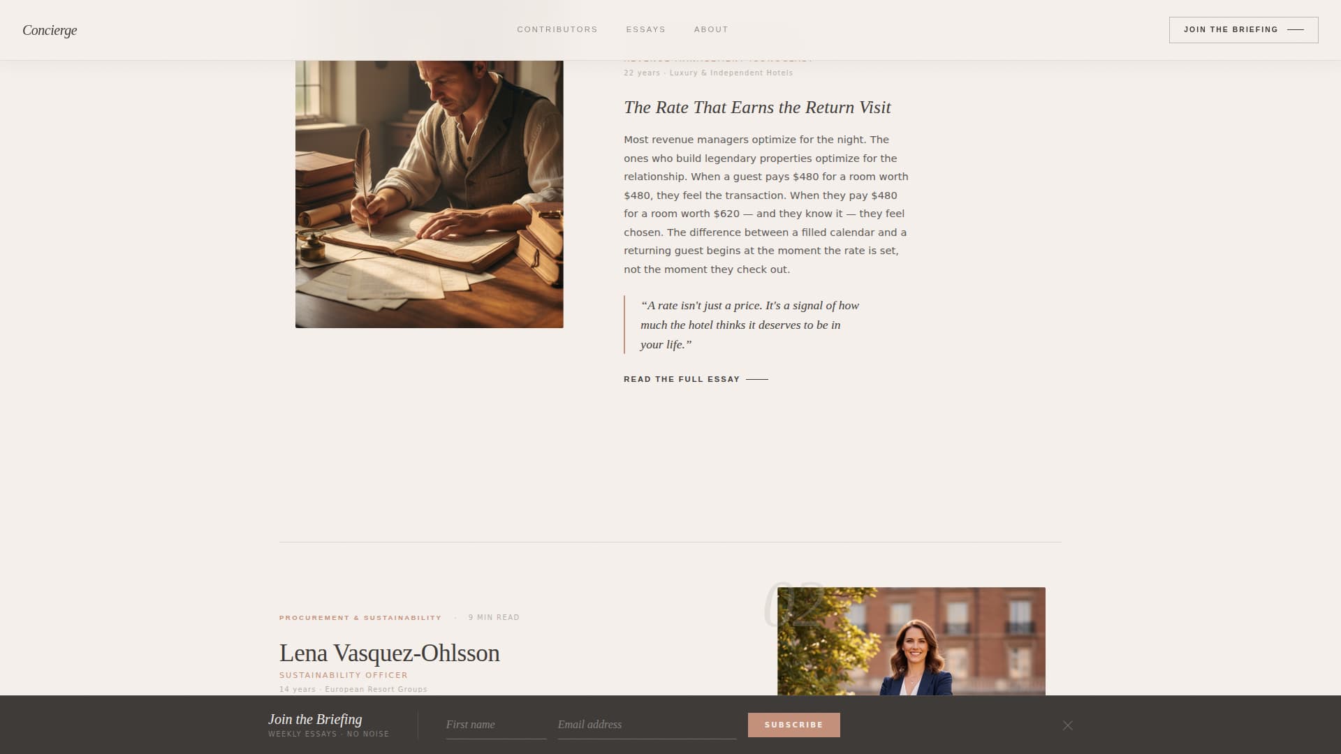 Concierge — Premium Luxury Services Landing Page Template