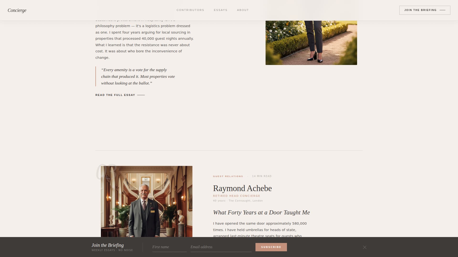 Concierge — Premium Luxury Services Landing Page Template