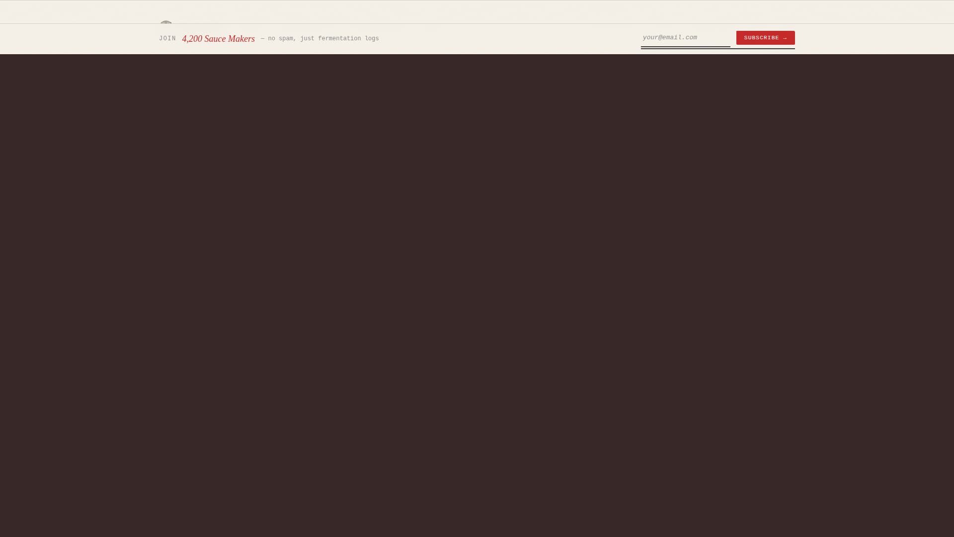 Capsaicin - Handcrafted Hotsauce Landing Page Template