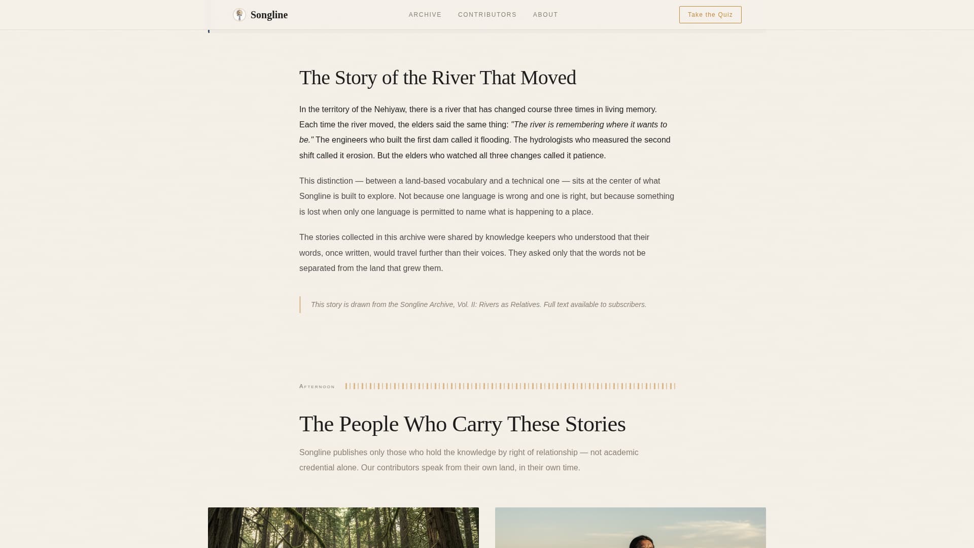 Songline - Ancestral Wisdom Landing Page Template