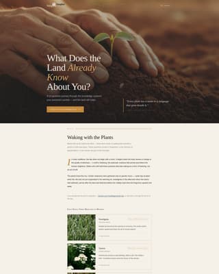 Songline - Ancestral Wisdom Landing Page Template