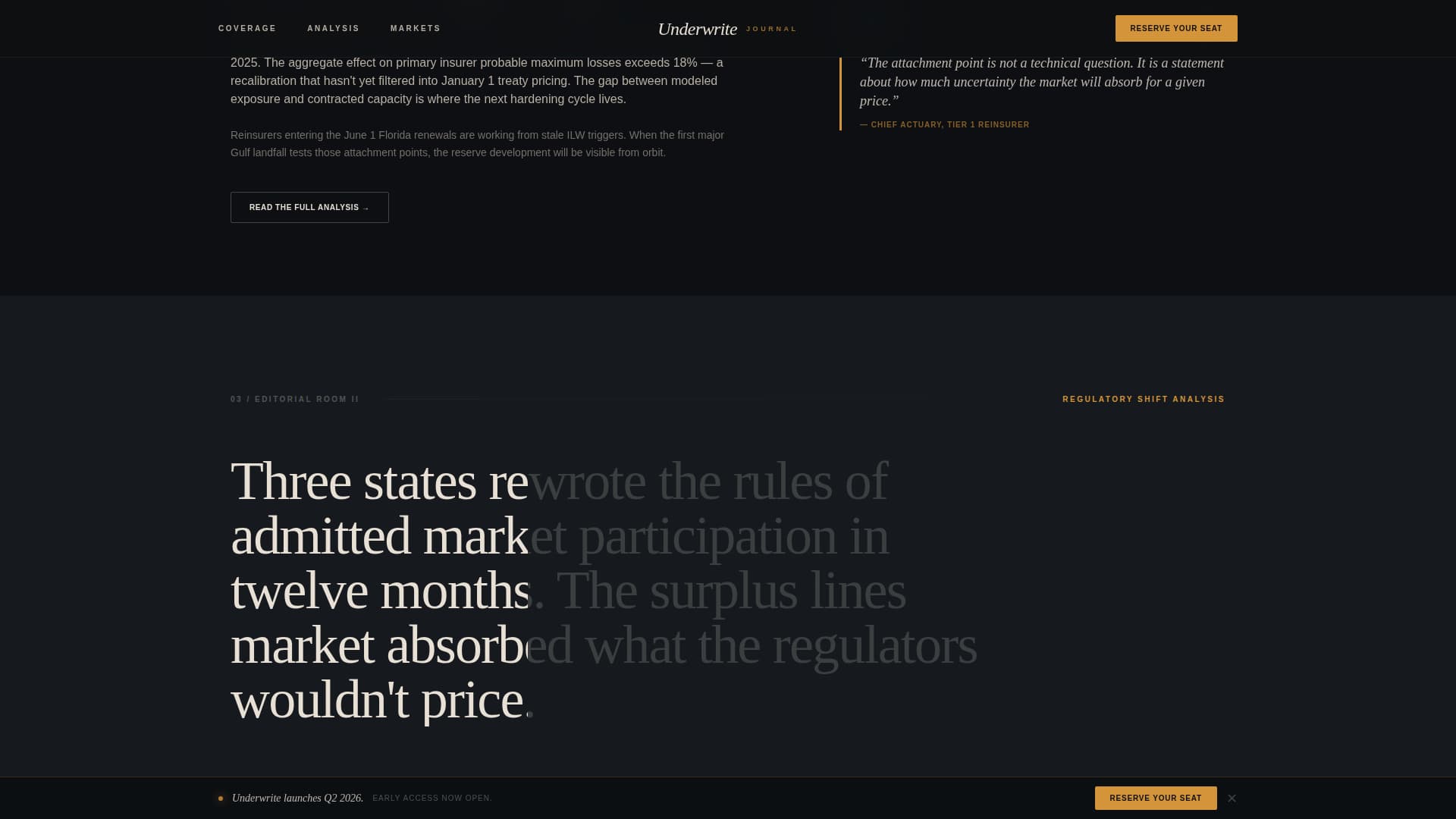Insurance Blog & Media Pre-Launch Website Template