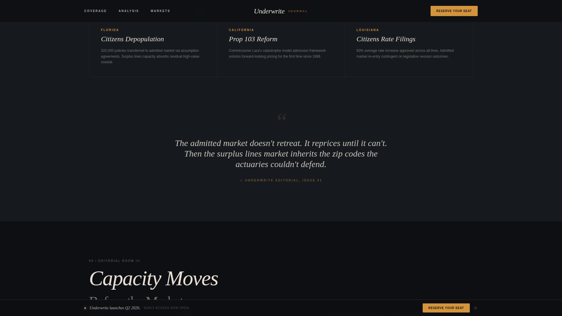 Insurance Blog & Media Pre-Launch Website Template