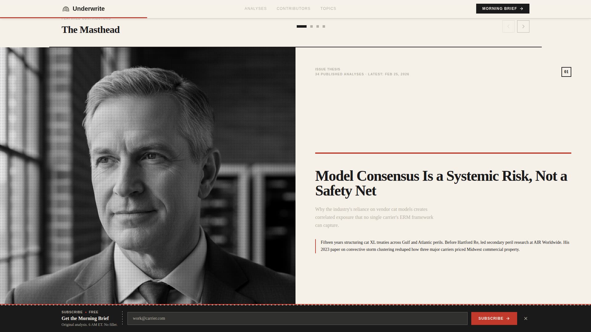 Insurance Blog & Media Professional Website Template