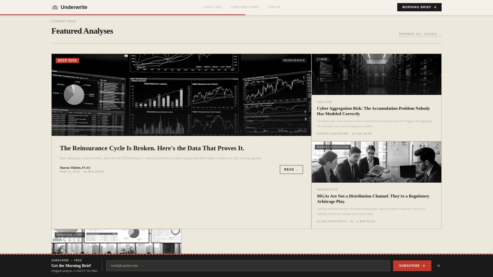Insurance Blog & Media Professional Website Template