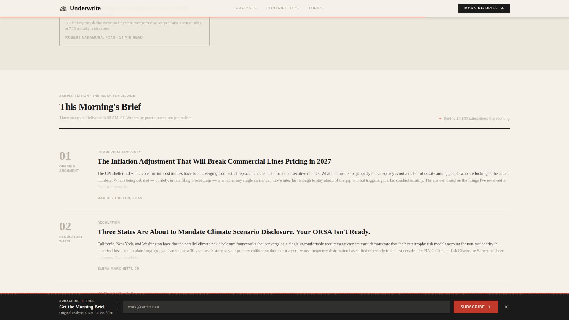 Insurance Blog & Media Professional Website Template