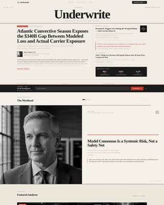 Insurance Blog & Media Professional Website Template