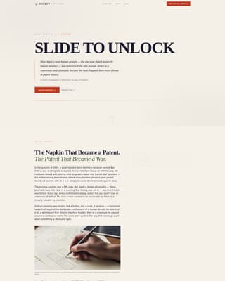 Docket - Compelling IP Law Landing Page Template