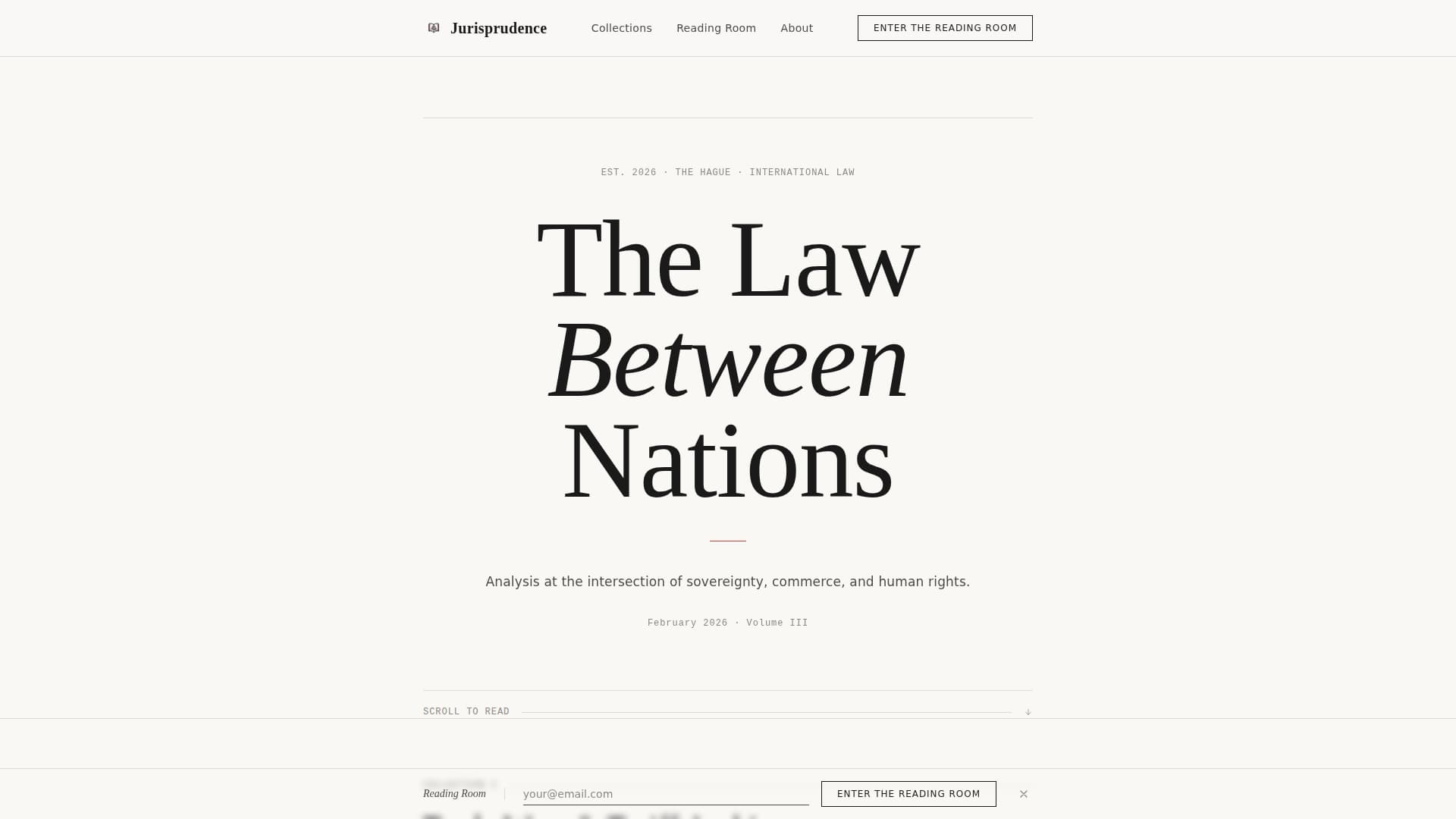 Jurisprudence - Authoritative Internationallaw Landing Page Template