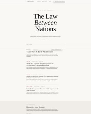 Jurisprudence - Authoritative Internationallaw Landing Page Template