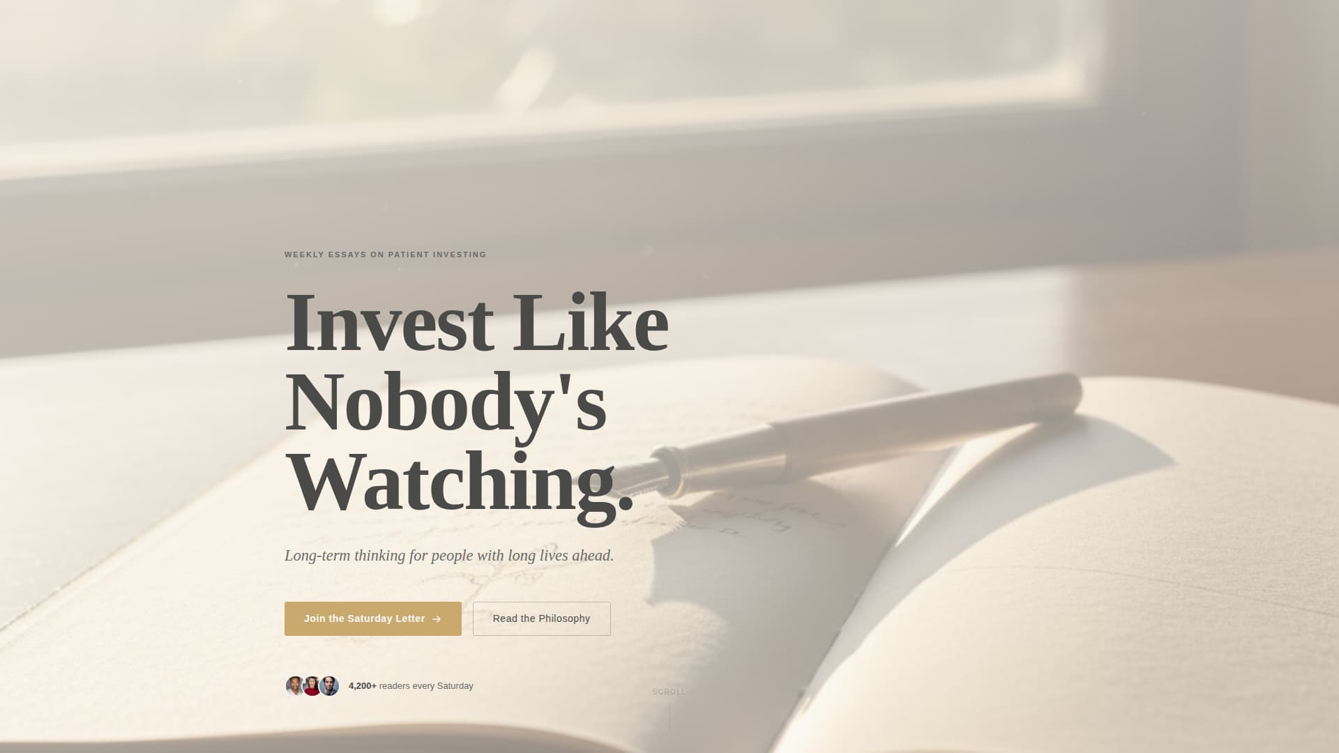 Ledger - Timeless Investing Landing Page Template