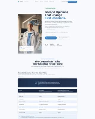 Neurosurgeon Booking Website Template
