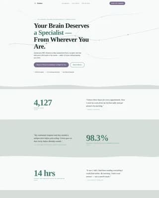 Neurosurgeon Reviews Website Template