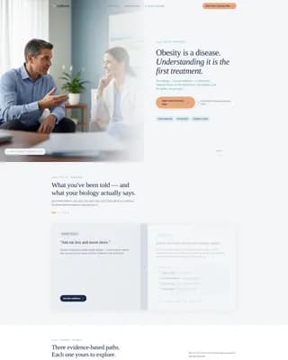 Obesity Care Education Website Template