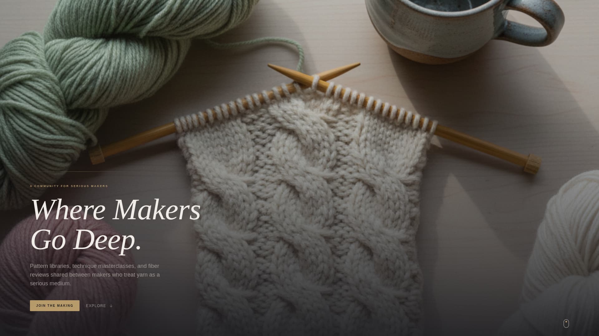 Stitch — Trusted Knitting Course Landing Page Template