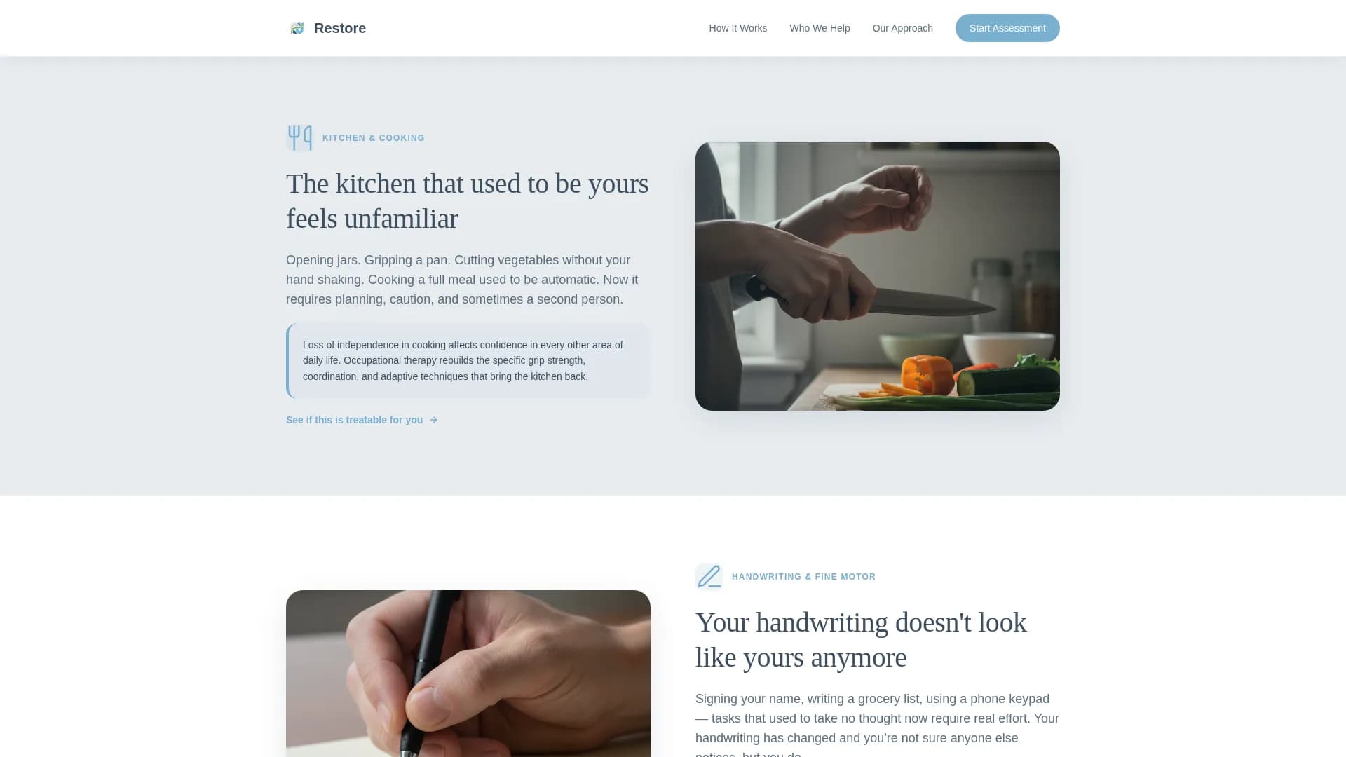 Occupational Therapist Booking Website Template