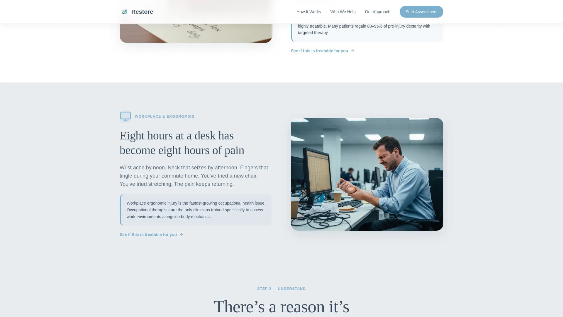 Occupational Therapist Booking Website Template