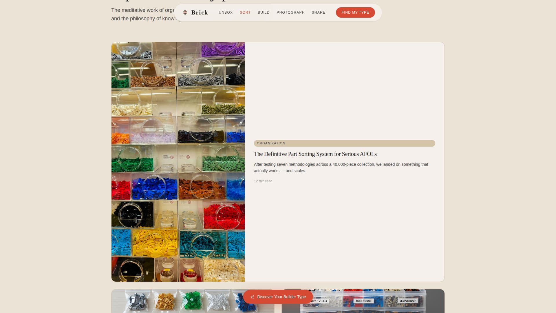 Brick - Curated Builder Landing Page Template