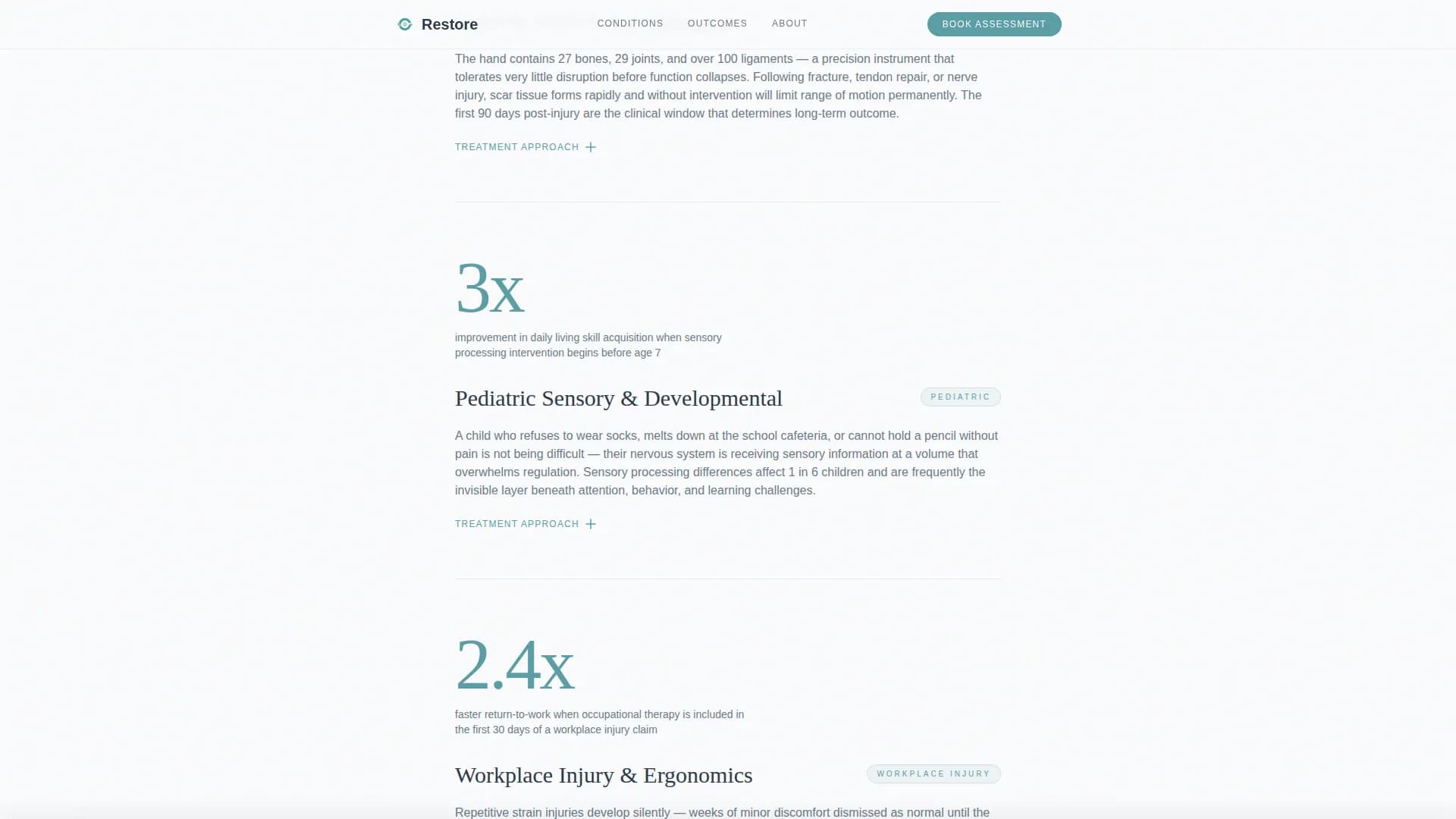 Thrive - Occupational Therapy Landing Page Template
