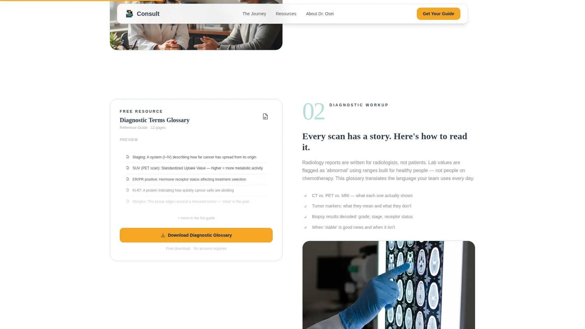 Oncology Clinic Website Template for Cancer Patients & Families
