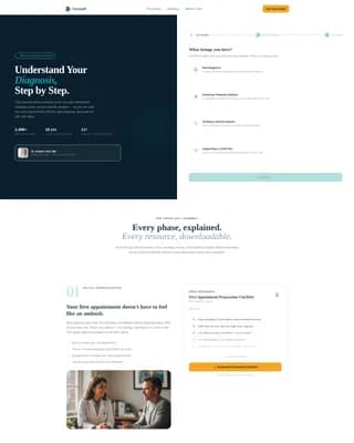 Oncology Clinic Website Template for Cancer Patients & Families