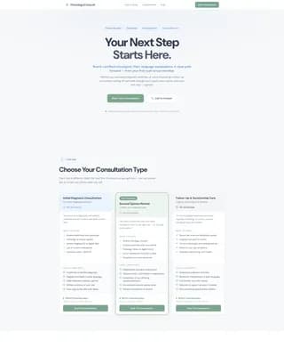 Oncologist Booking Website Template