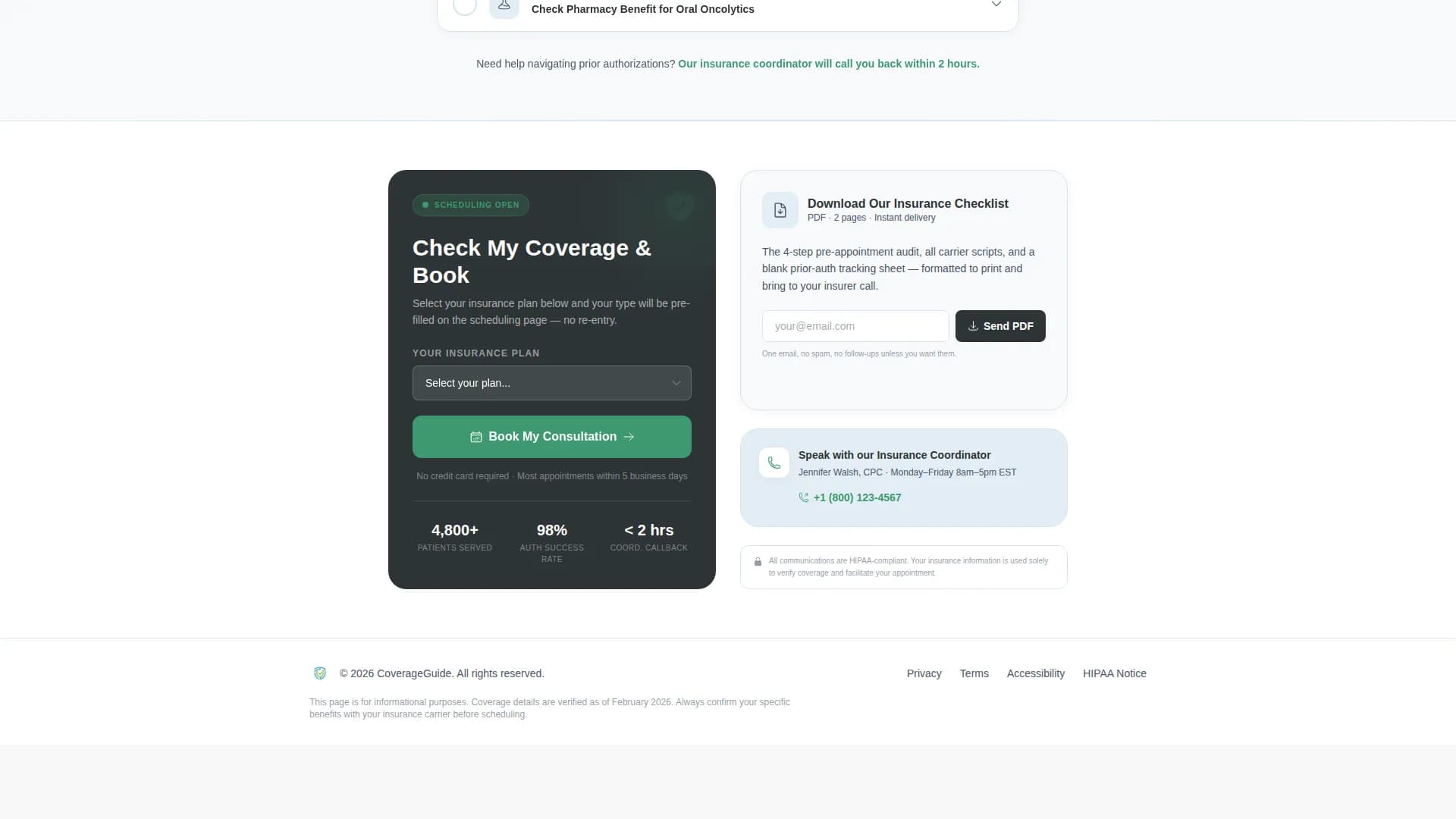 Advocate - Insurance Services Landing Page Template