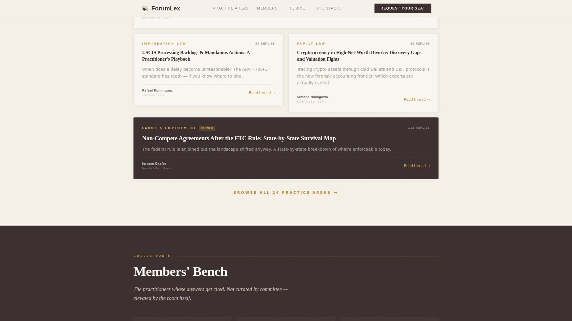 Forumlex - Authoritative Legal Landing Page Template