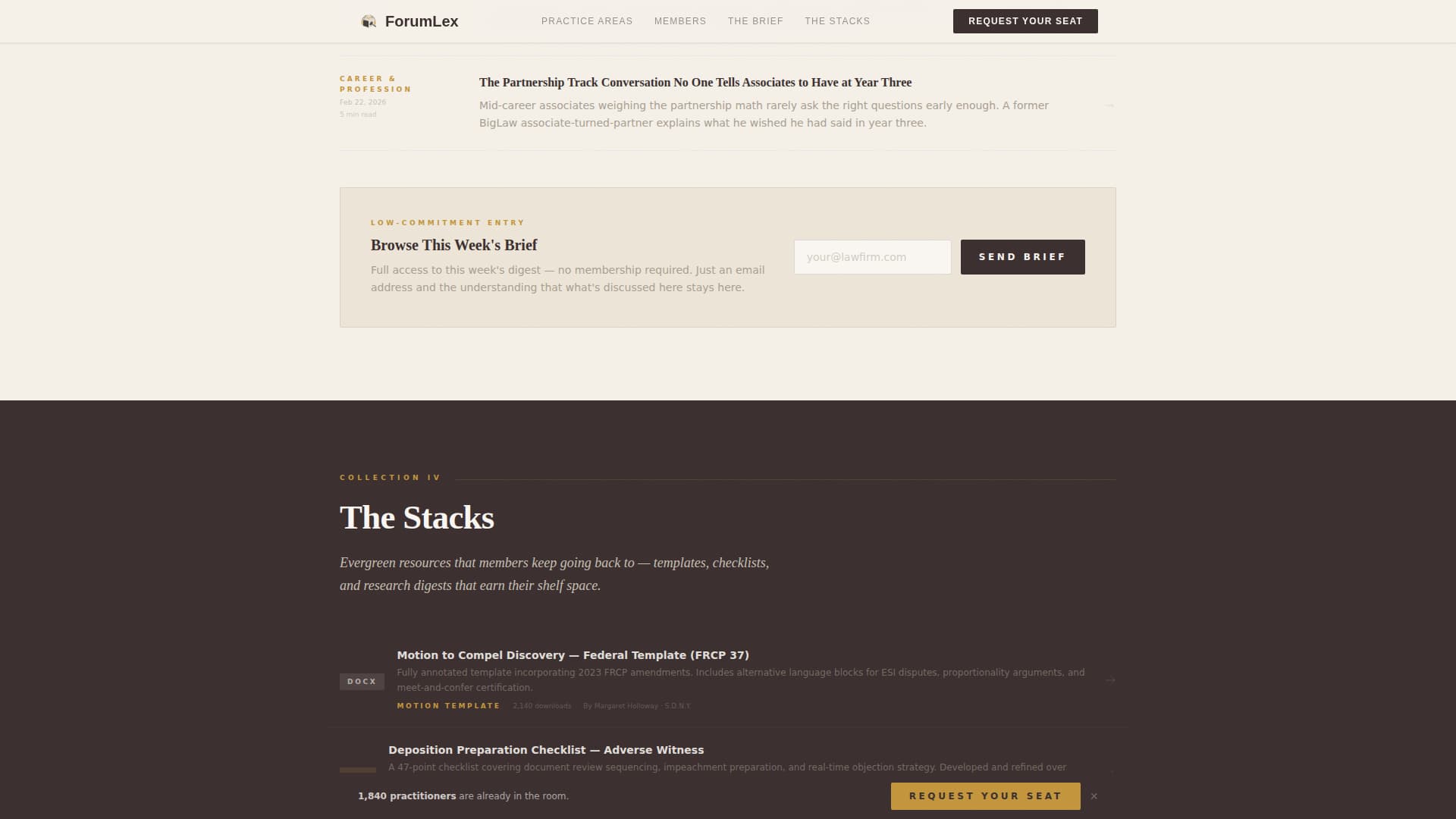 Forumlex - Authoritative Legal Landing Page Template