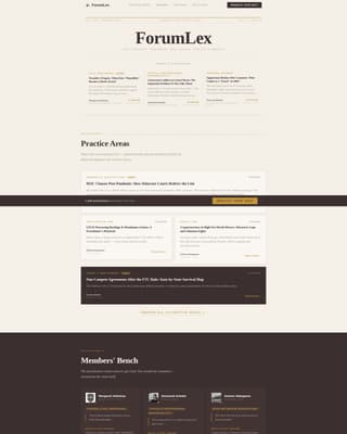 Forumlex - Authoritative Legal Landing Page Template