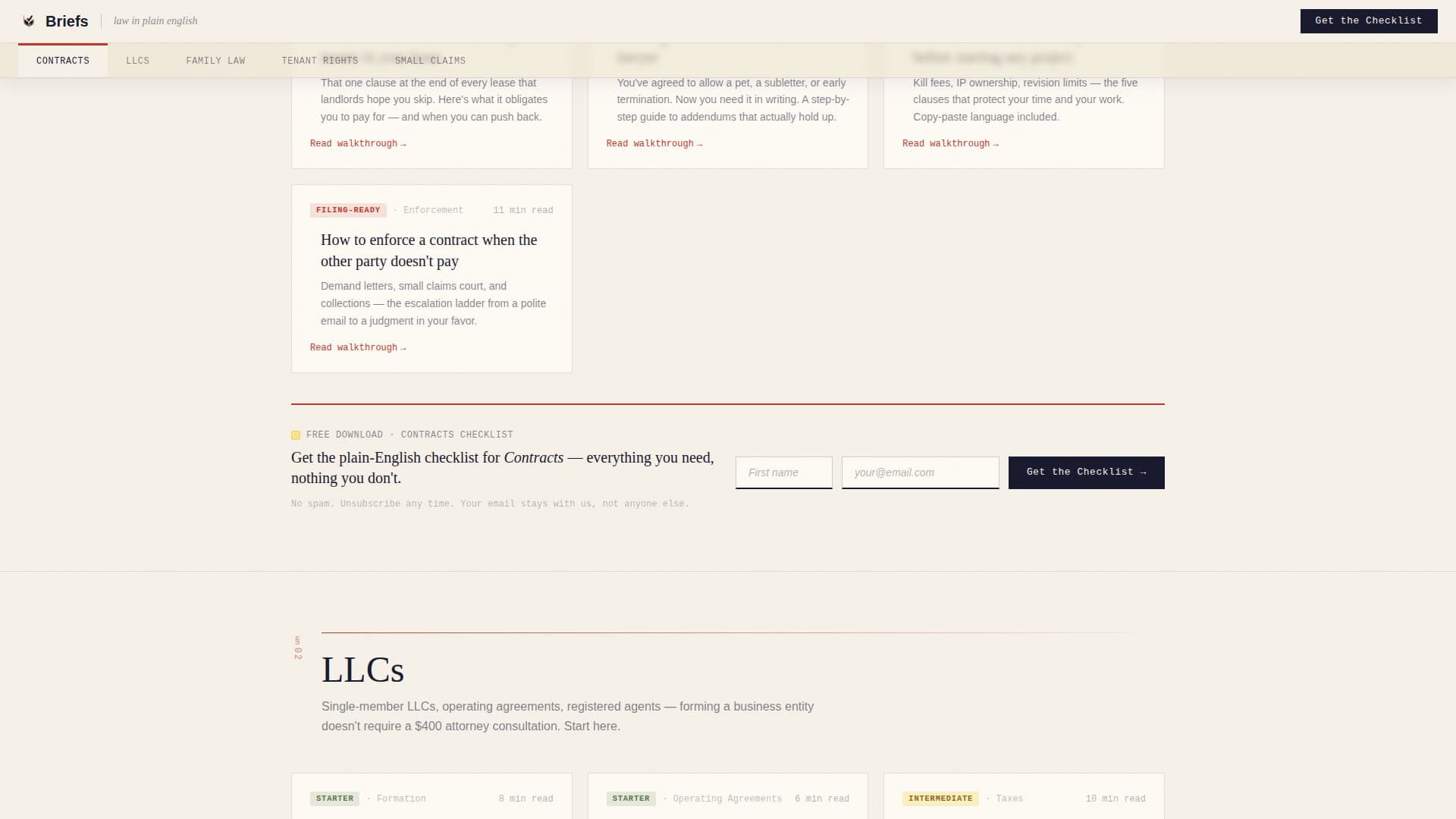 Briefs — Proven Legal Services Landing Page Template
