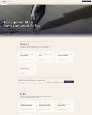 Briefs — Proven Legal Services Landing Page Template
