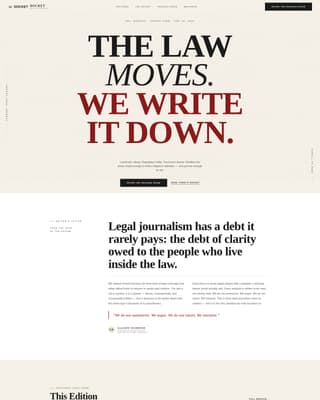 Docket - Authoritative Legal Landing Page Template