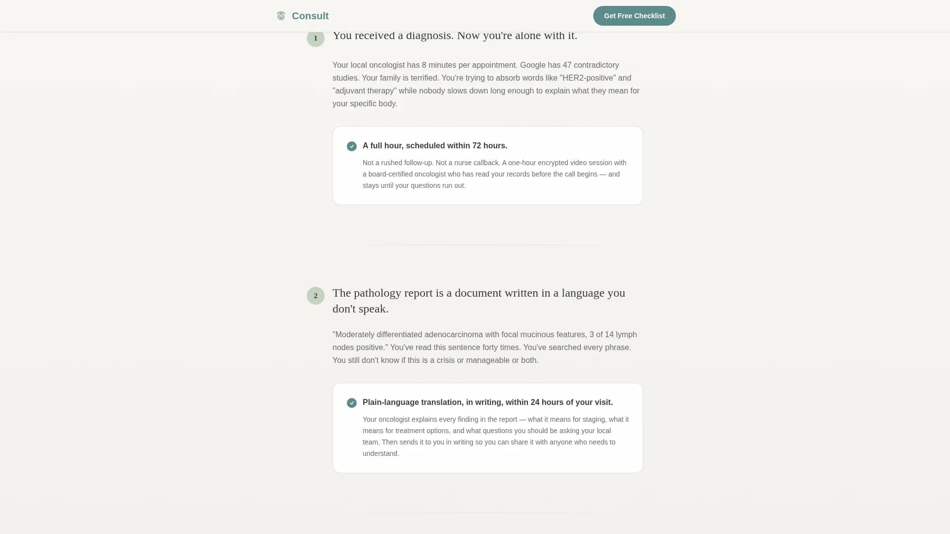 Oncologist Reviews Website Template