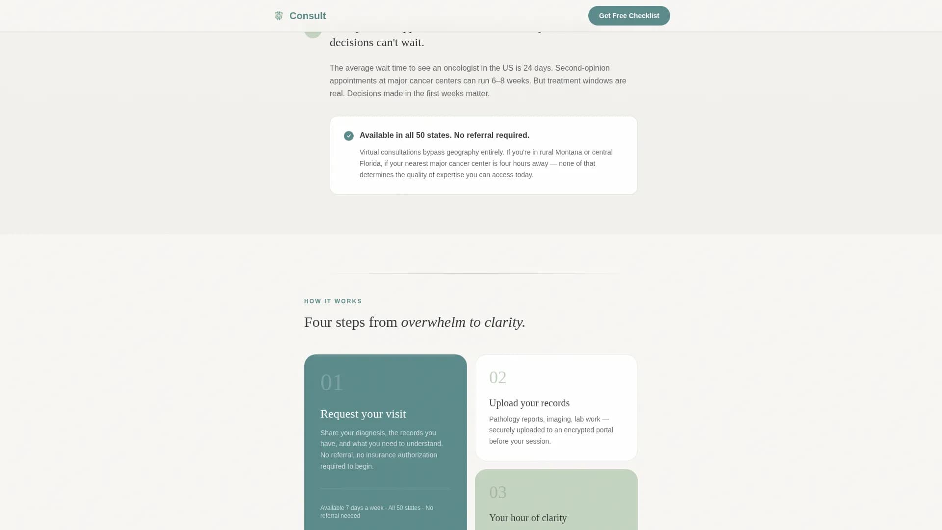 Oncologist Reviews Website Template