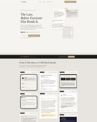 Briefing - Authoritative Legal Landing Page Template