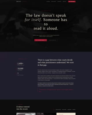 Briefs - Authoritative Legal Landing Page Template